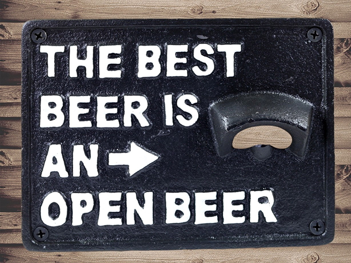 Cast Iron Sign Opener The Best Beer